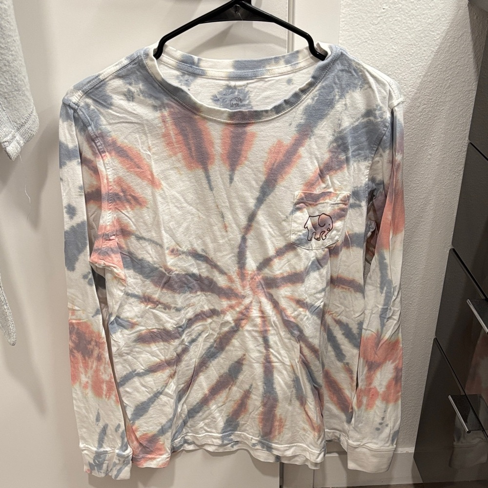 Ivory Ella Multicolor Tie-Dye Elephant Shirt